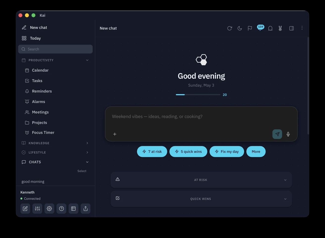 KAI — Self-hosted AI that learns you, not from you — GDPR-native, encrypted, zero cloud dependency