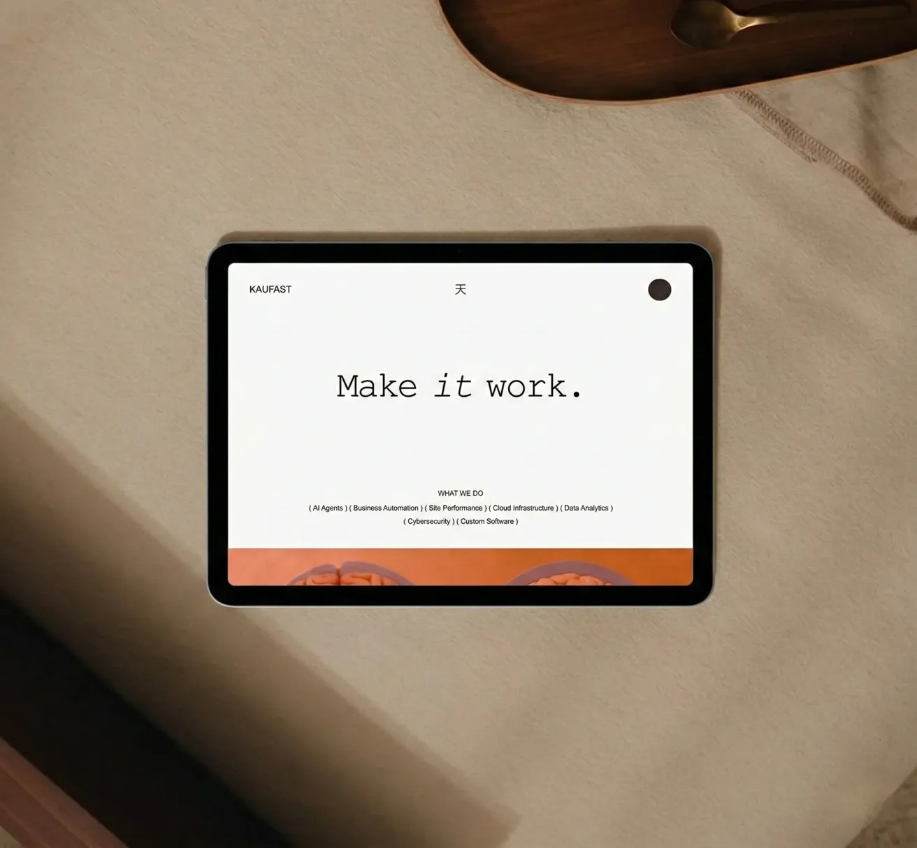 Screenshot of the KAUFAST project