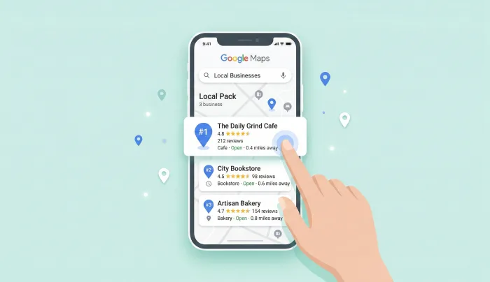 Three circular gauge meters showing Core Web Vitals performance: LCP at 2.1 seconds, INP at 180 milliseconds, and CLS at 0.05